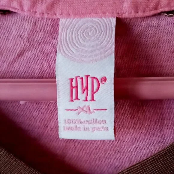 So Cute! Pink & Brown GirlyLock Female Carpenter Graphic Short Sleeve Tee NWOT - Picture 6 of 14